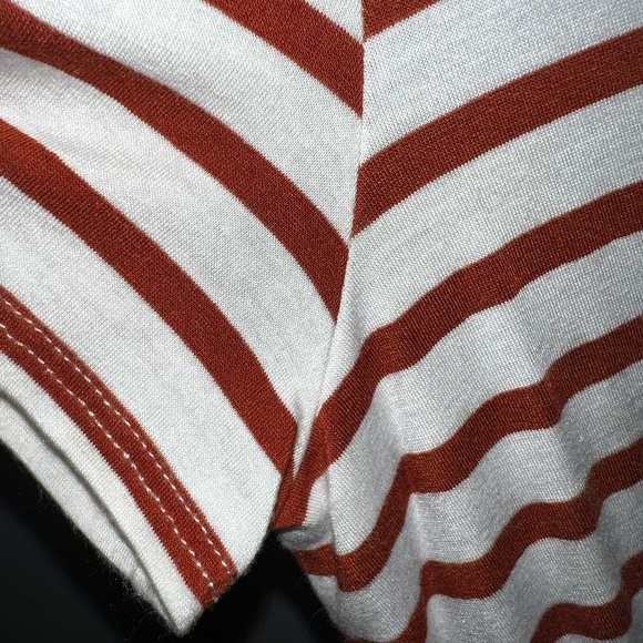 STRIPED CREW NECK T-SHIRT WITH TIE KNOT DETAIL - Picture 4 of 5